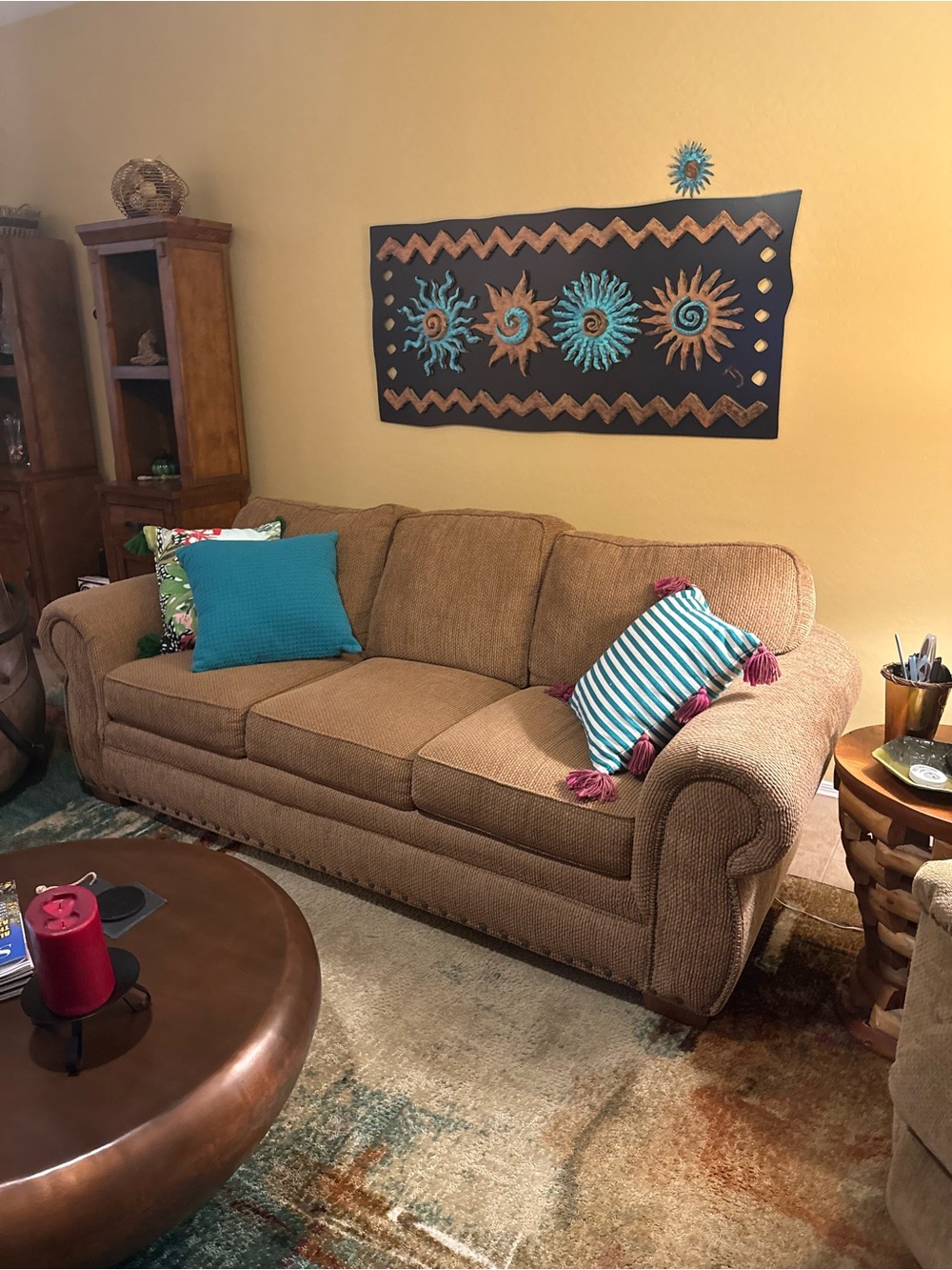 Home Accents Teal Decorative Accent Pillow - Solid Teal Throw Cushion